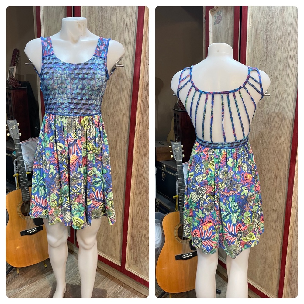 Maaji Blue and Green Patterned Dress